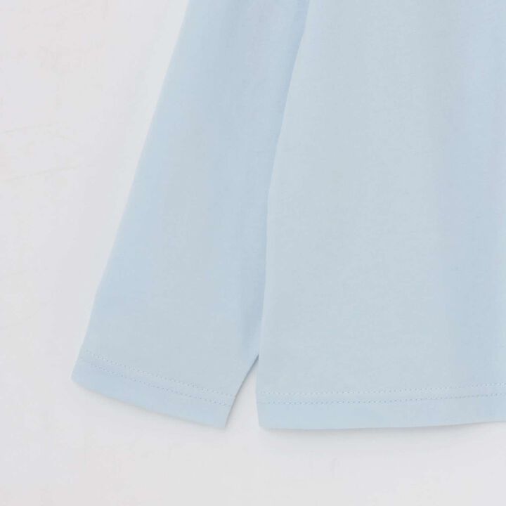 [100% Cotton] [School-Ready] A-Line T-Shirt (2-Piece Set),Sax blue, medium image number 4