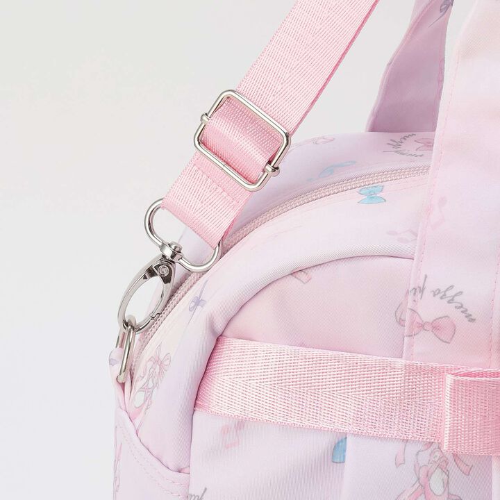 [Ballet] Ballet Pattern Boston Bag, Approx. 13L Capacity,Pink, medium image number 8