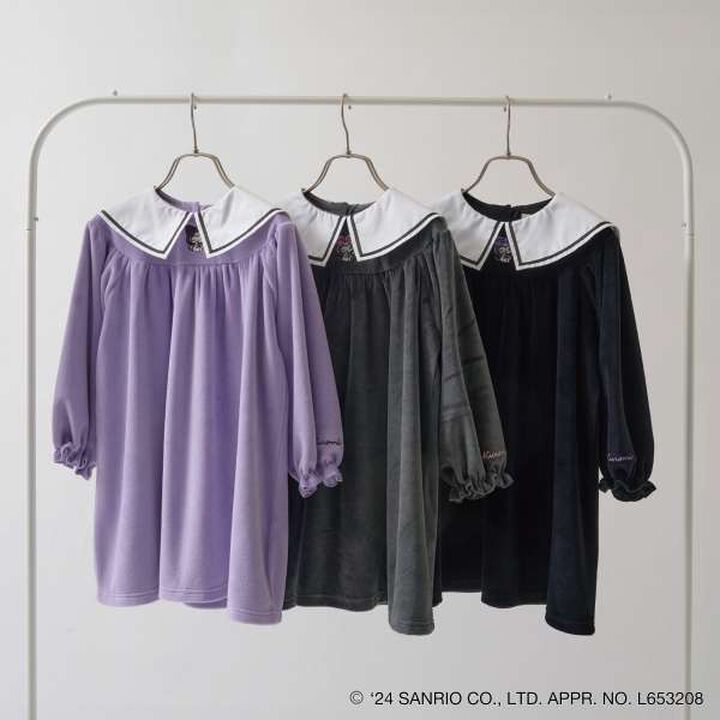 Sanrio Kuromi Collar One-Piece Dress,Lavender, medium image number 1