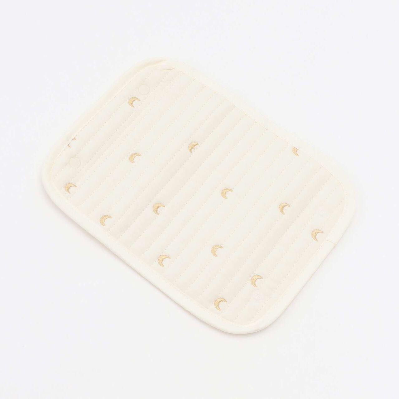 Quilted Embroidery Belt Cover,Ivory, large image number 2