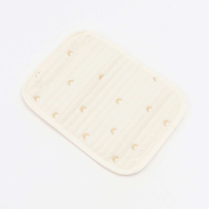 Quilted Embroidery Belt Cover,Ivory, medium image number 2