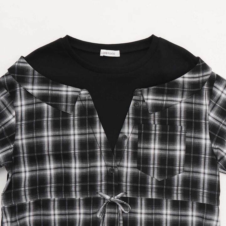 Shirt Docking Pullover Tunic Dress,Off white, medium image number 2