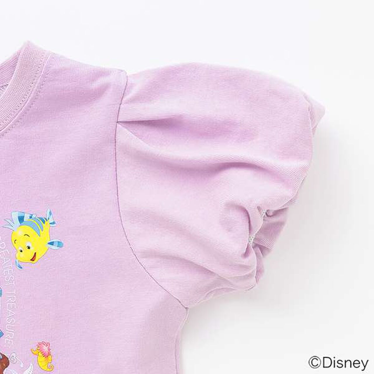 [Stain-resistant and Water-repellent] Disney Princess Puff Sleeve T-Shirt,White, large image number 5