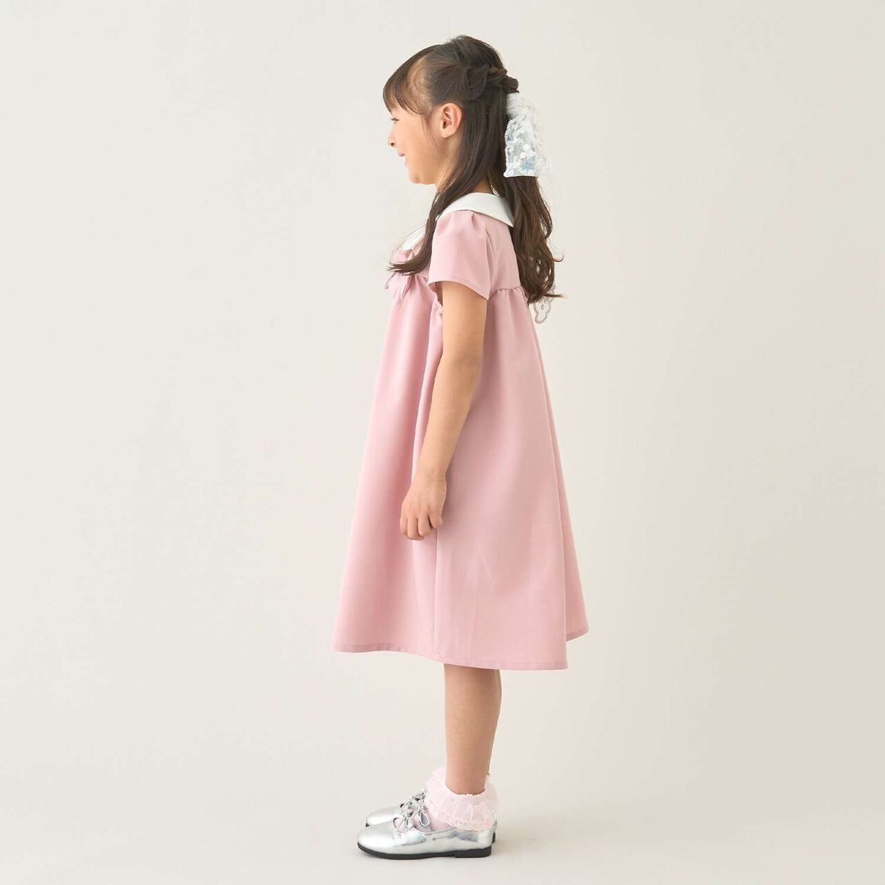 [Occasion] [School-Ready] Round Collar One-Piece Dress,Black, large image number 14