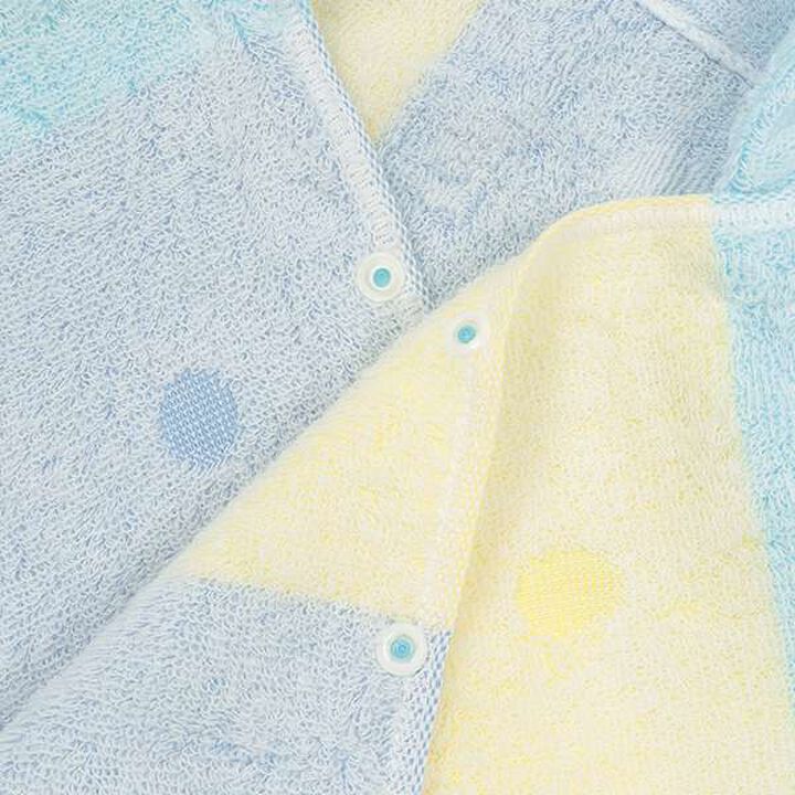 Zero-Twist Towel Bath Poncho,Blue, medium image number 3