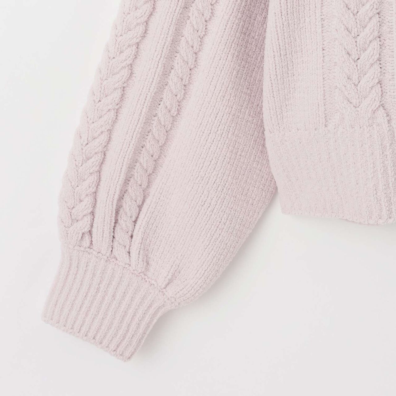 Lace-Up Mall Knitwear,Off white, large image number 4