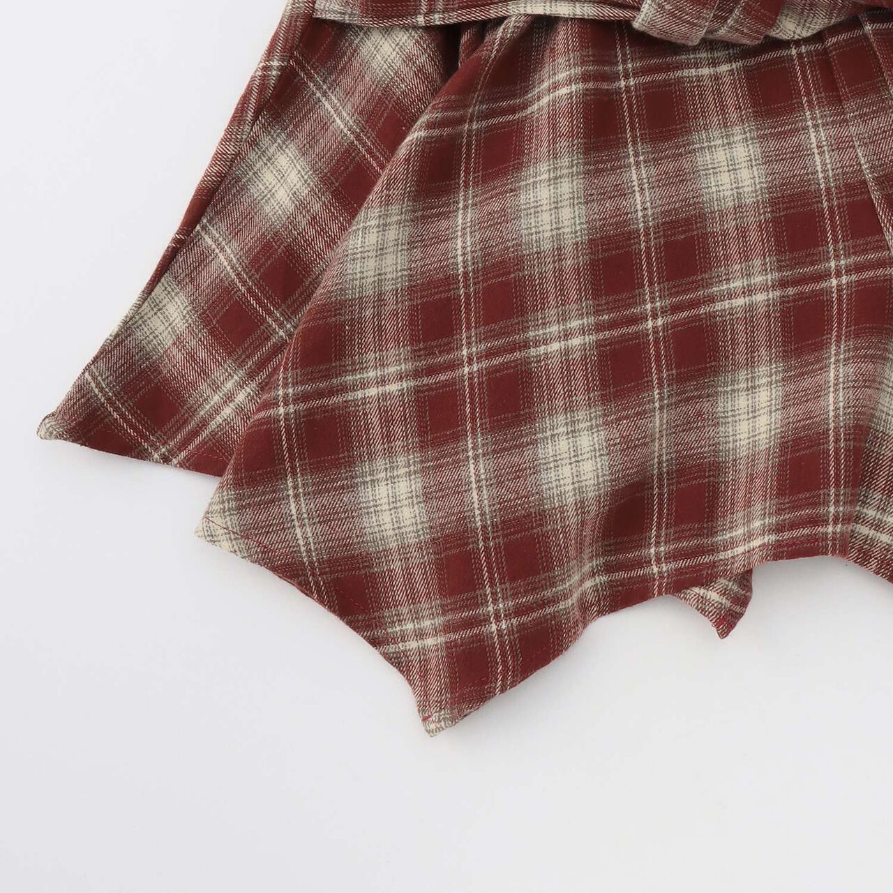 [LTXC] Waist Wrap Style Checkered Culottes,Black, large image number 11