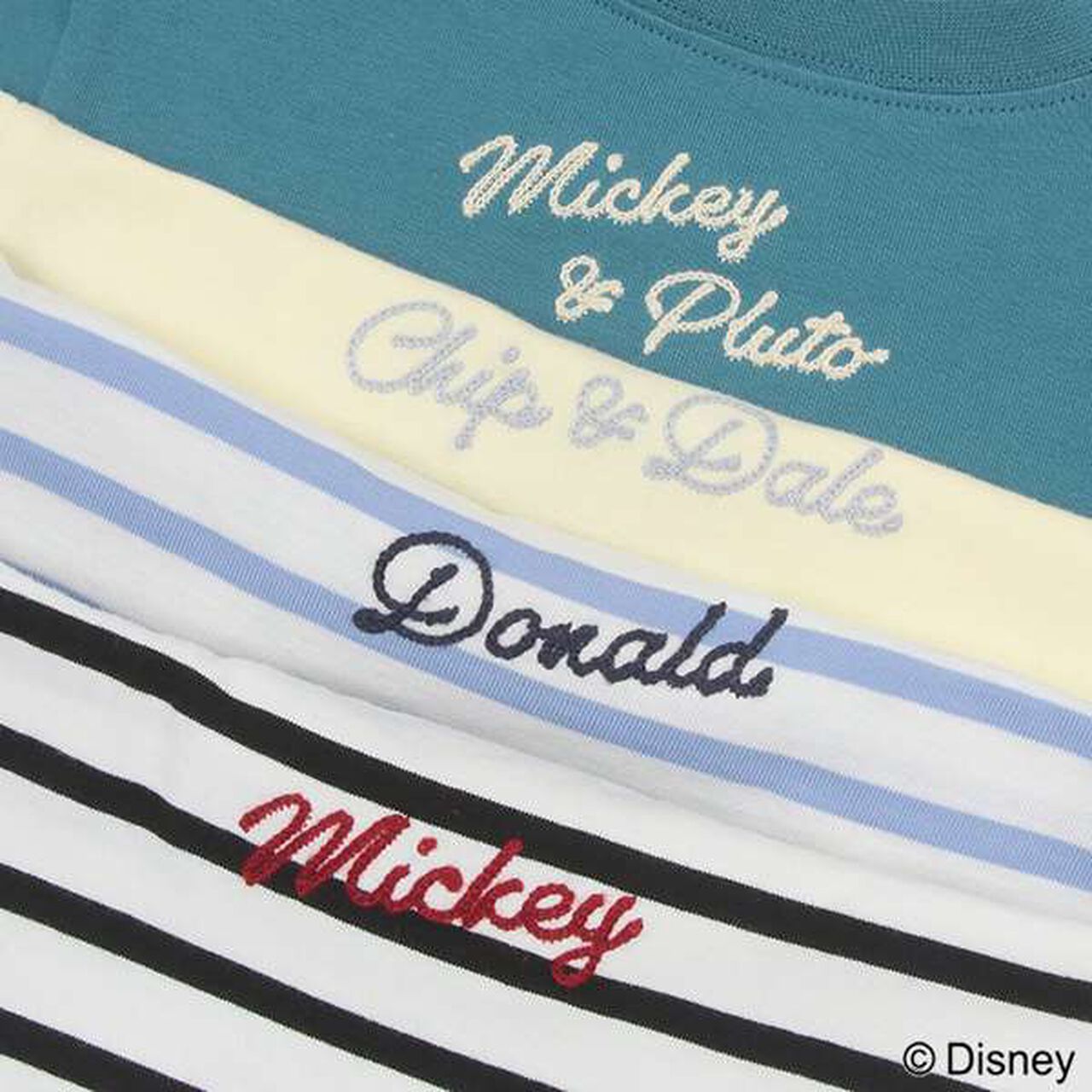 [Disney] Character Motif T-Shirt,Black, large image number 6