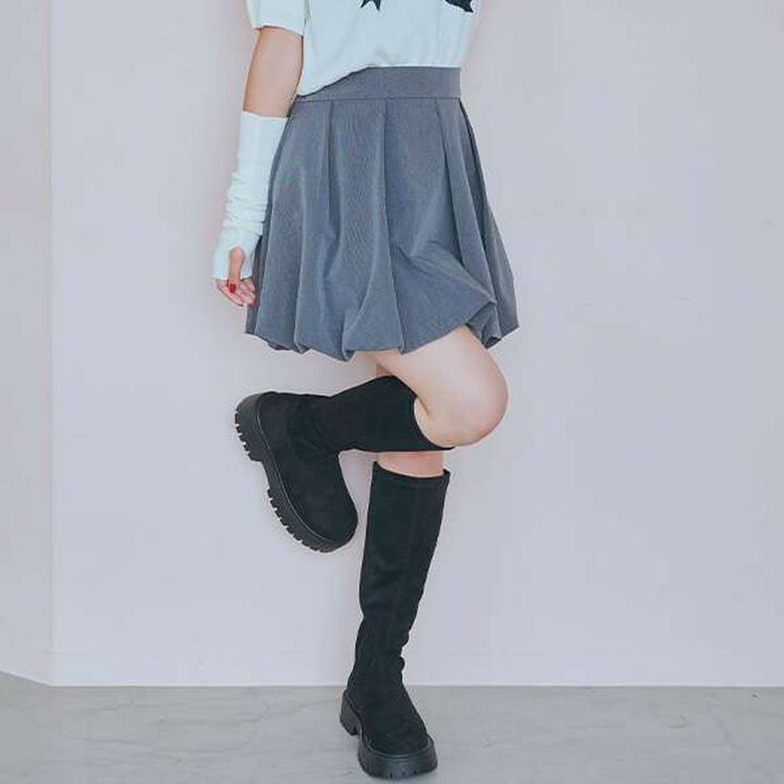 [DHOLIC] Balloon Skirt Pants,Gray, medium image number 0