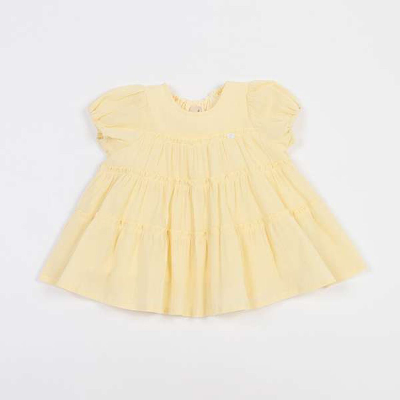 Smile Series Crinkled Tunic (Kids),Light gray, large image number 5