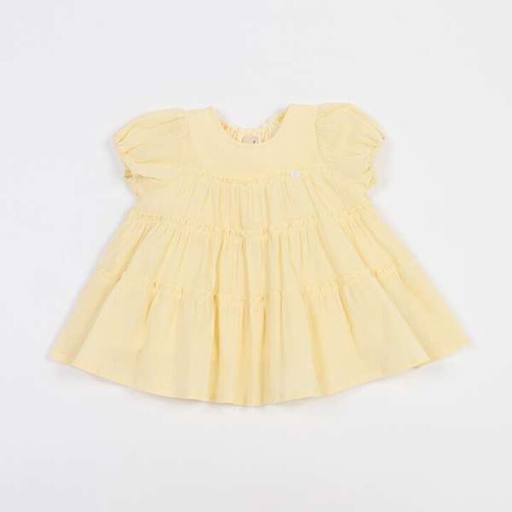 Smile Series Crinkled Tunic (Kids),Light gray, medium image number 5