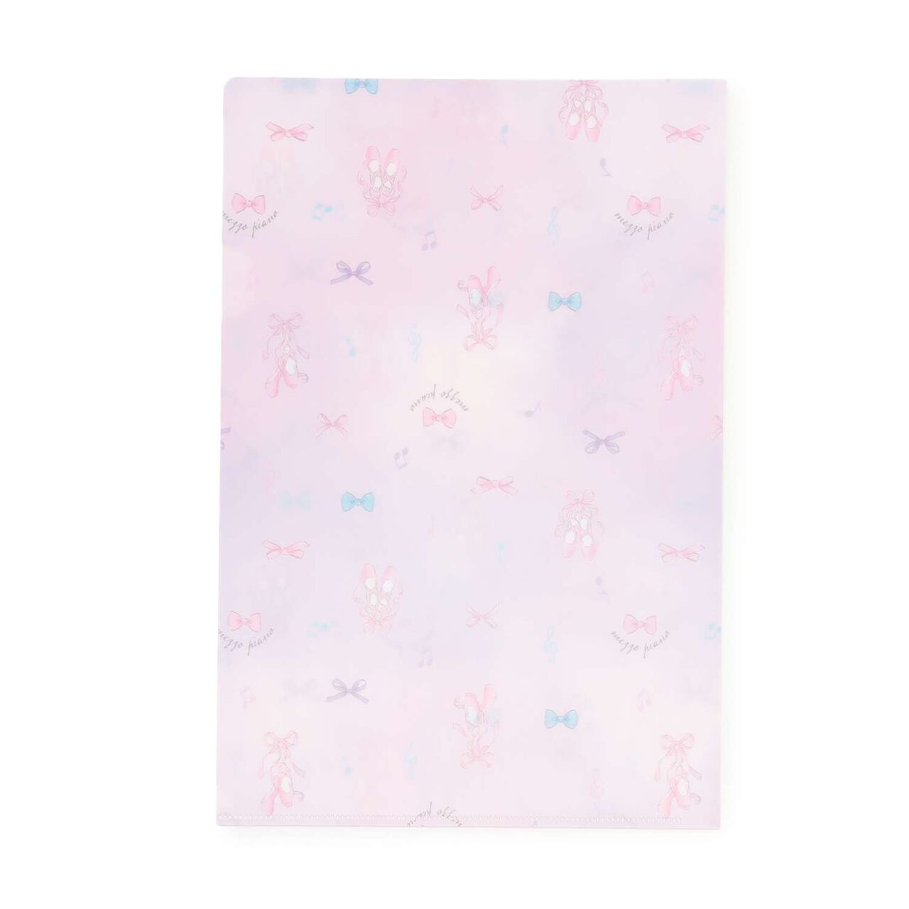 [Stationery] Ballet Pattern Clear File 2-Piece Set,Light pink, large image number 2