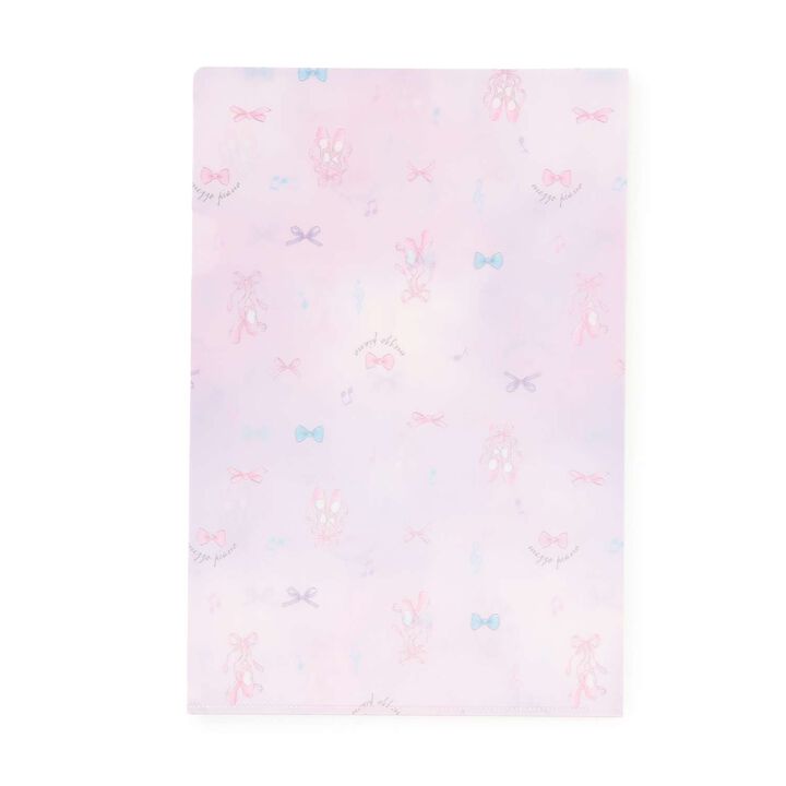 [Stationery] Ballet Pattern Clear File 2-Piece Set,Light pink, medium image number 2