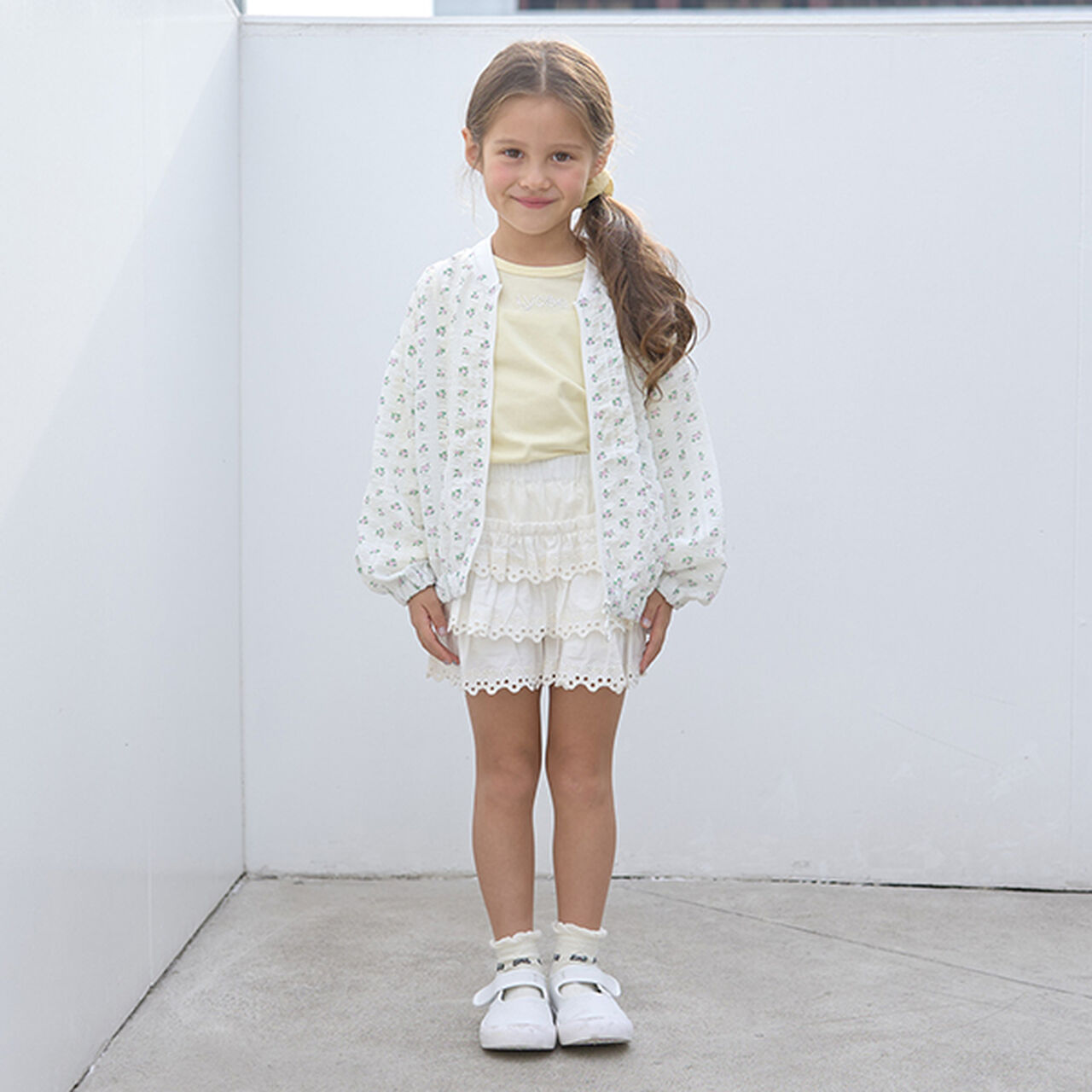 [Set Up Available] Sheer Oversized Silhouette Jacket,Lemon yellow, large image number 3