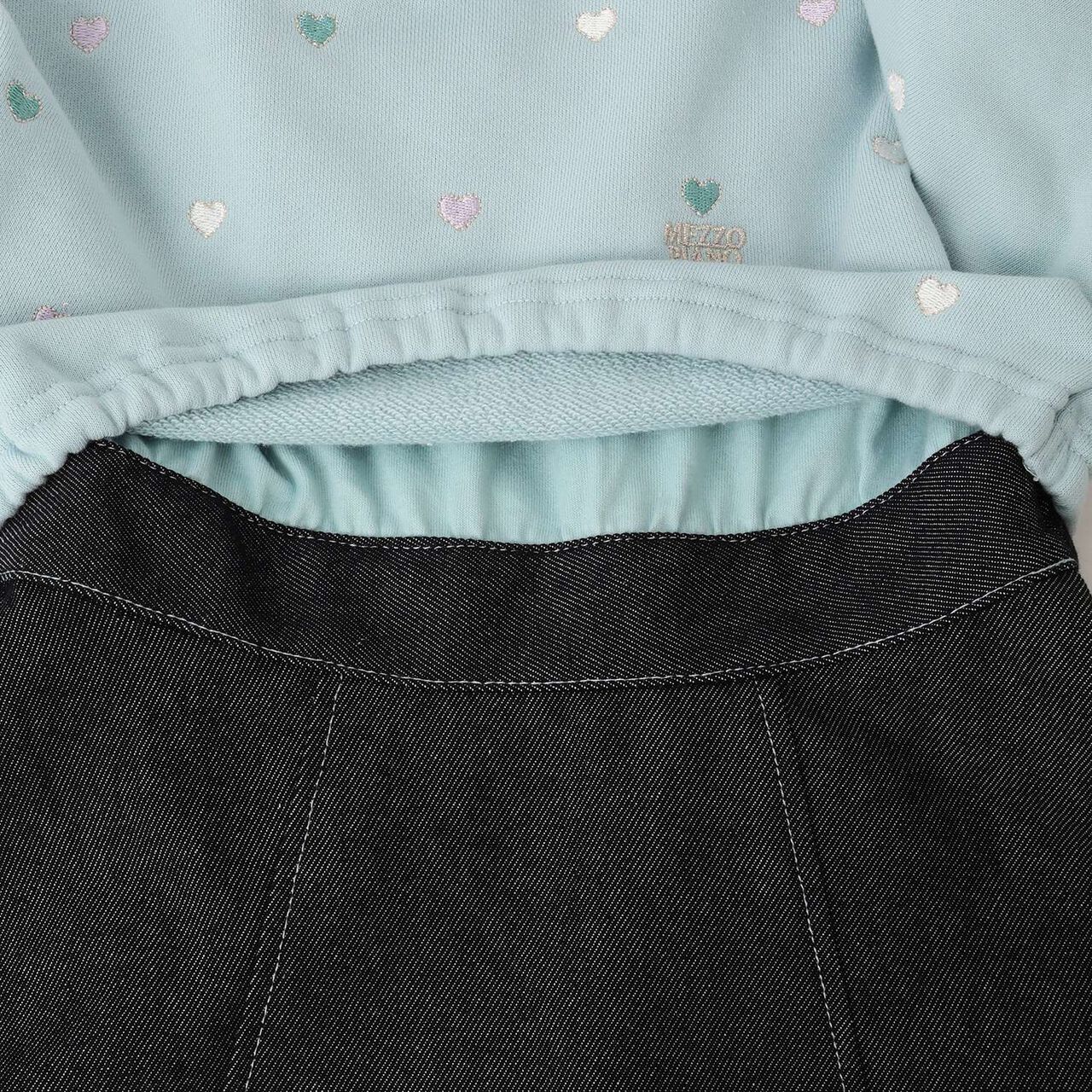 [Restock] Petit Heart Embroidery Docking Dress,Off white, large image number 6