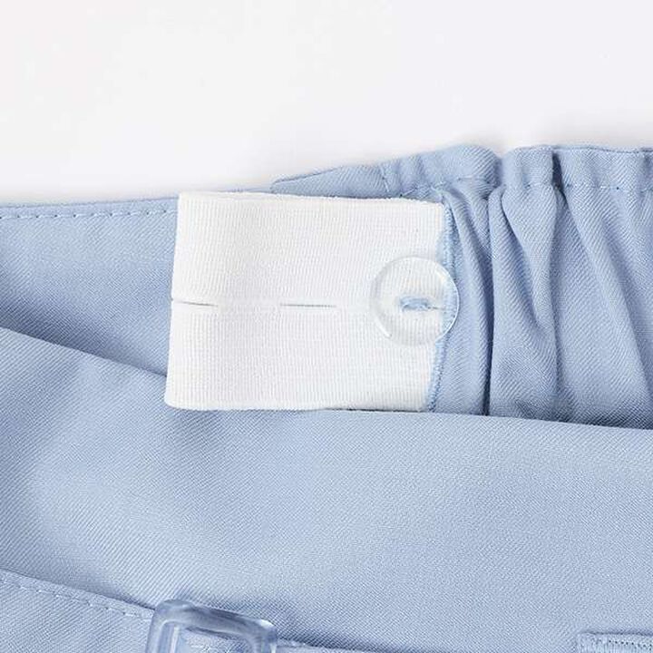 Double Pleated Skirt-Pants,Black, medium image number 3