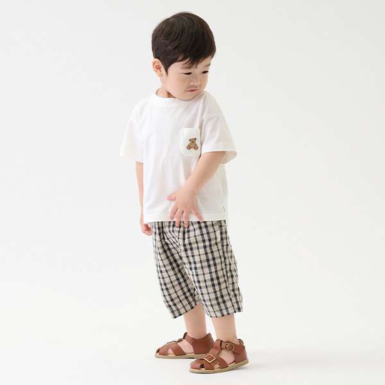 [Link] Assorted Pattern Half Pants [Link] (Kids),Beige, large image number 0