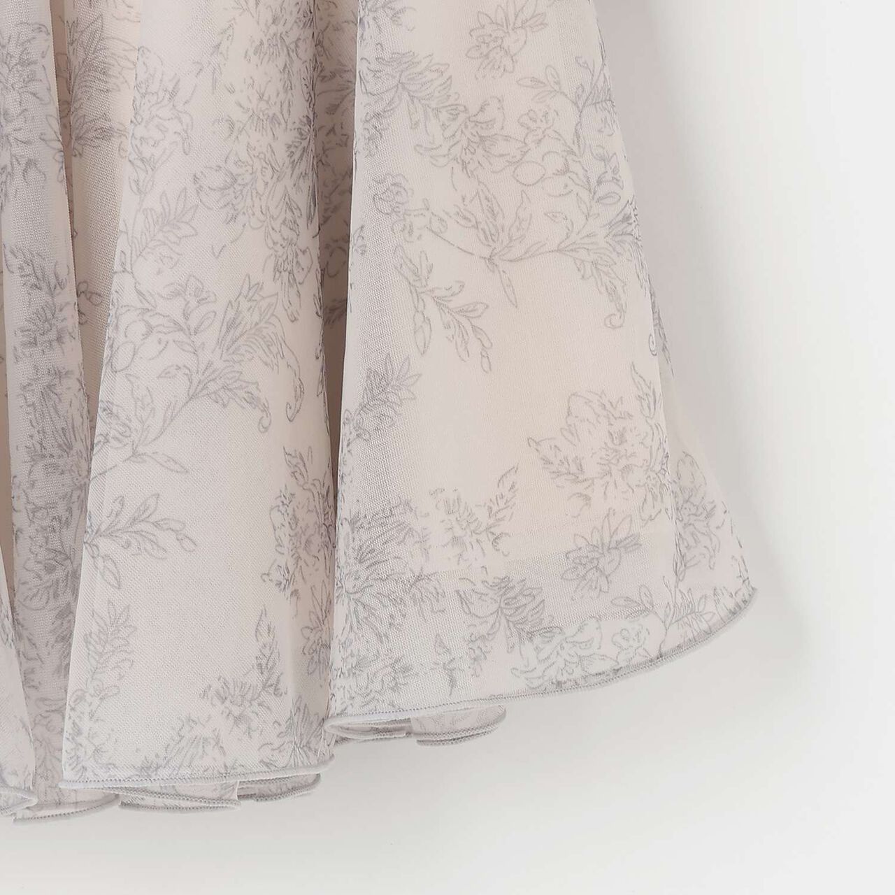 [Link] Flare Tulle One-Piece Dress,Charcoal gray, large image number 9