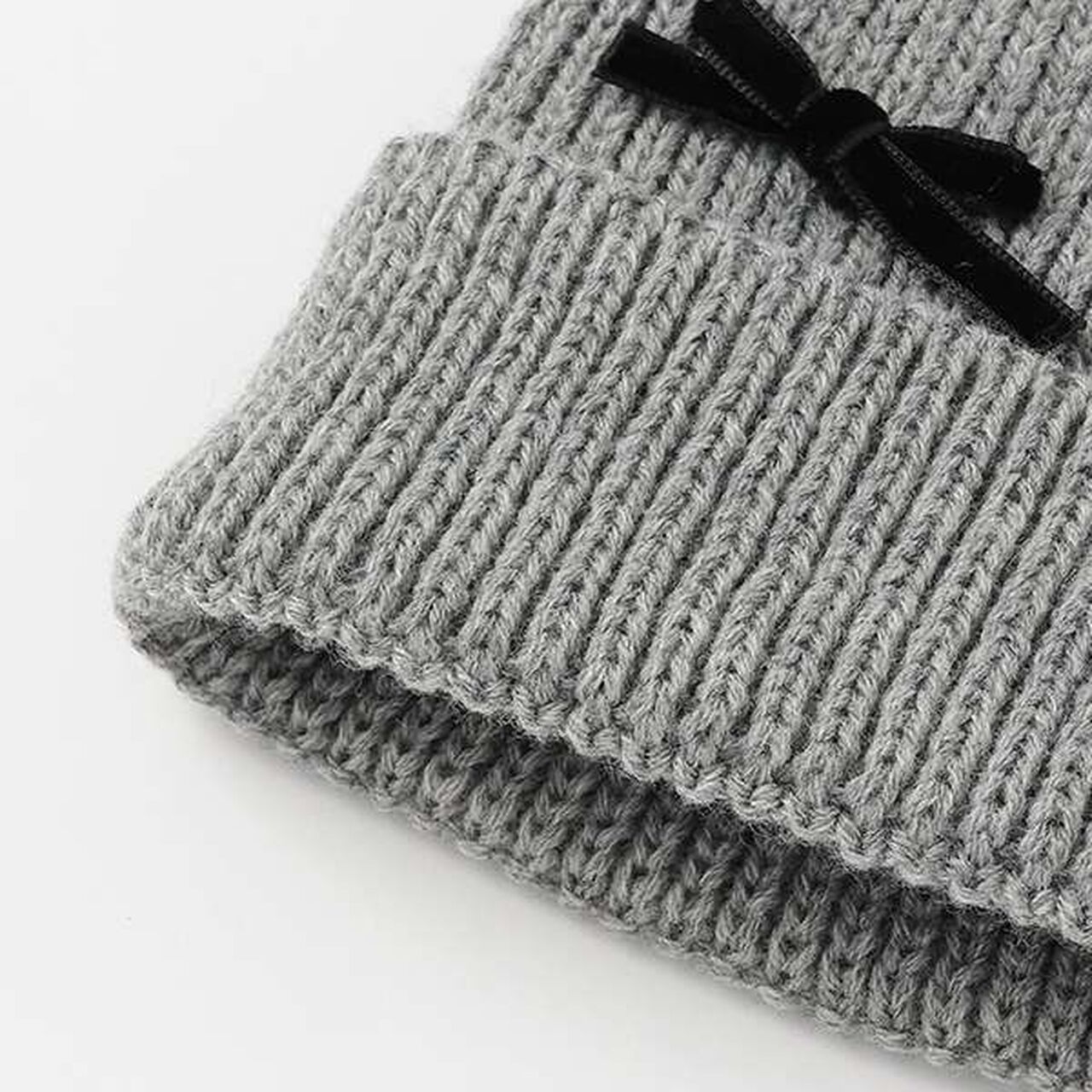 Ribbon Knit Hat,Ivory, large image number 4