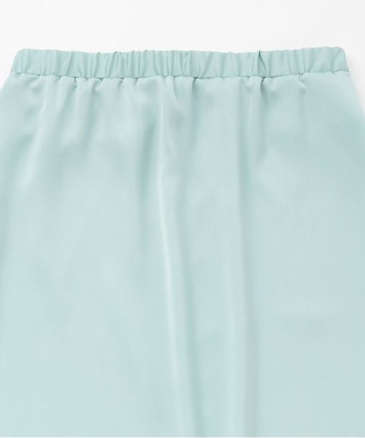 Satin Pencil Skirt,Black, large image number 2