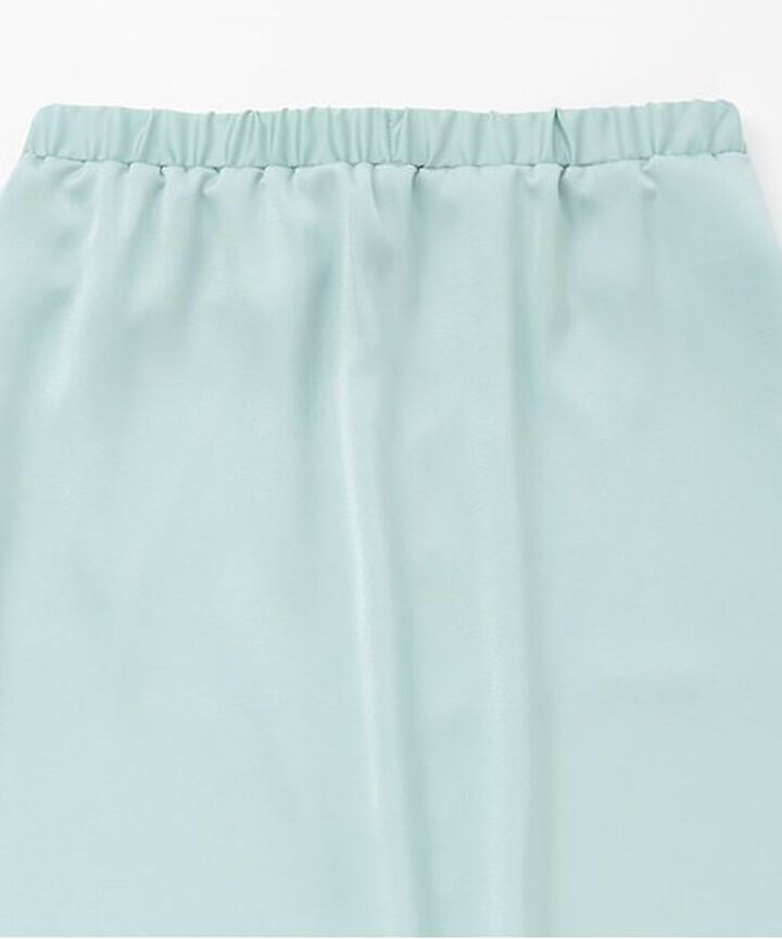 Satin Pencil Skirt,Black, medium image number 2