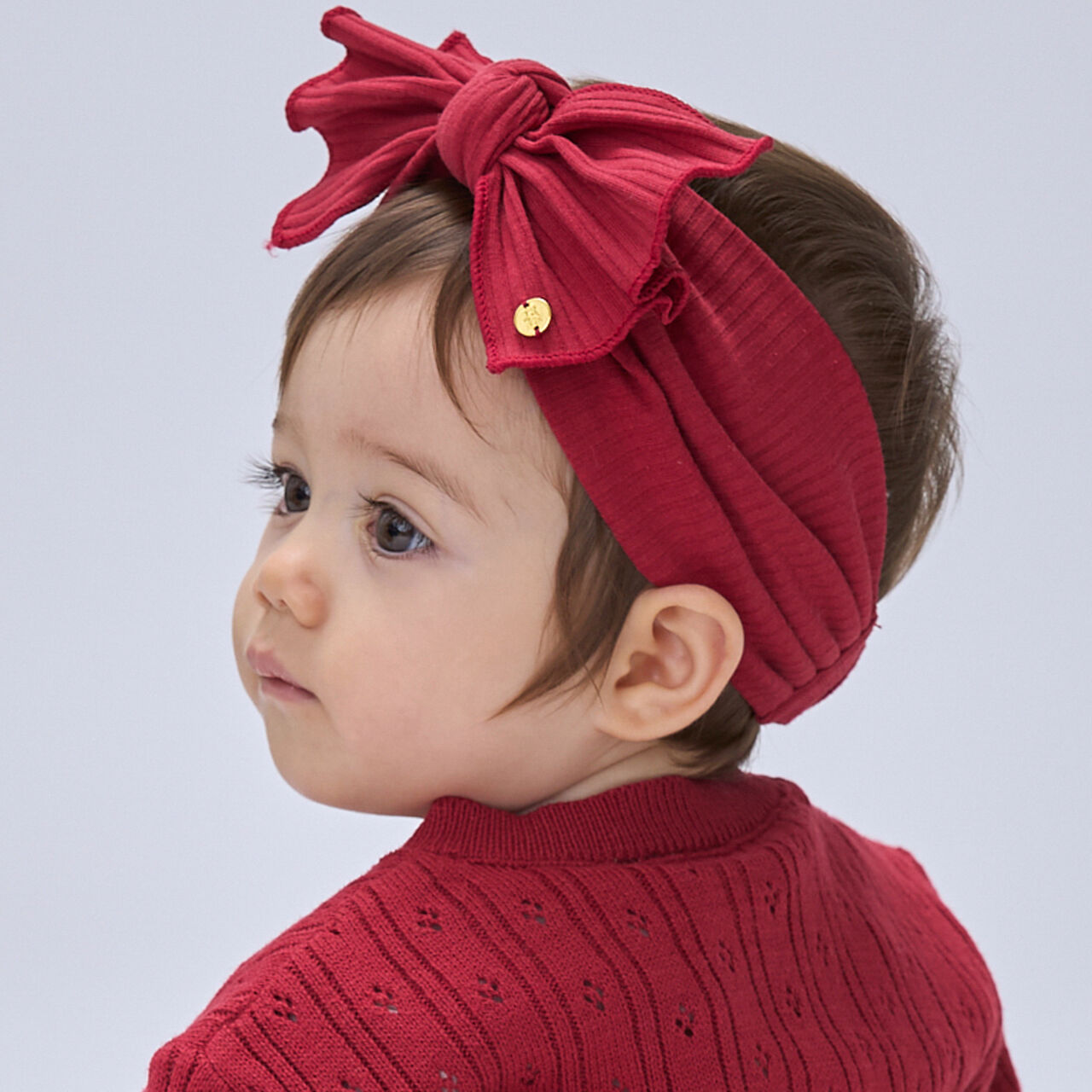 Ribbon Headband,Red, large image number 1