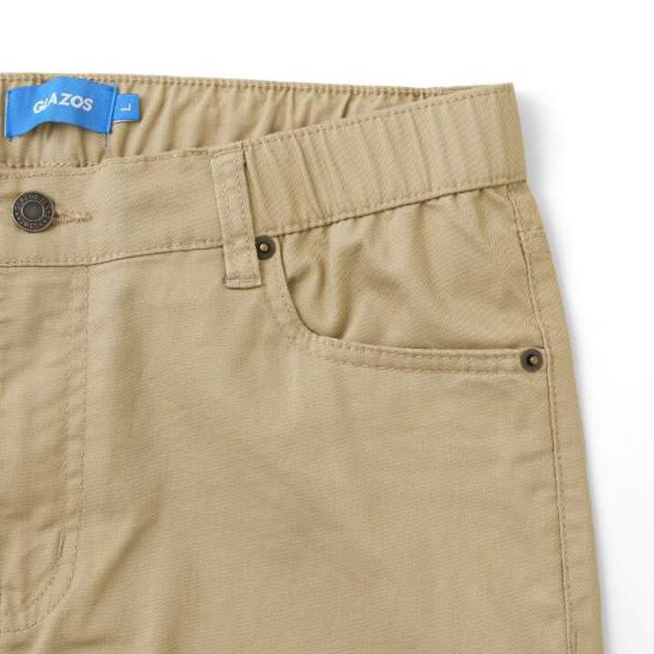 Cotton-Poly Stretch Twill Slim Pants,Beige, medium image number 10