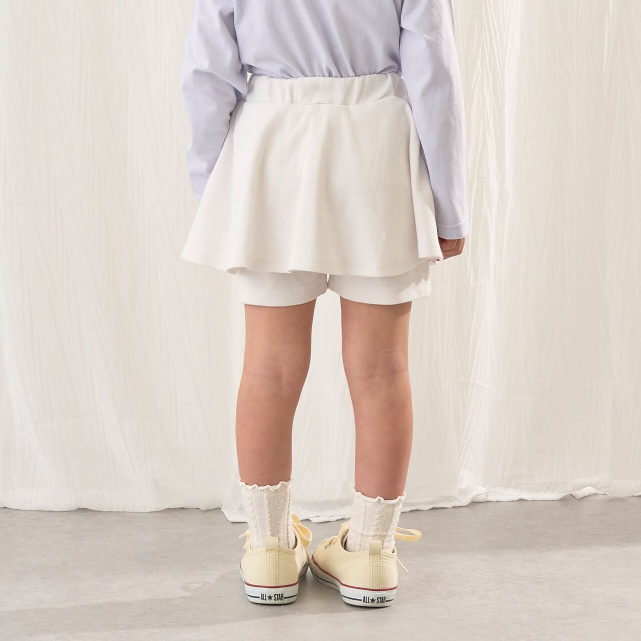 Tomo Pants with Flare Skirt,Ivory, large image number 17