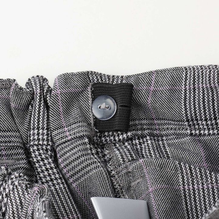 [Restock] Glen Check Shorts with Bear Charm,Black, medium image number 3