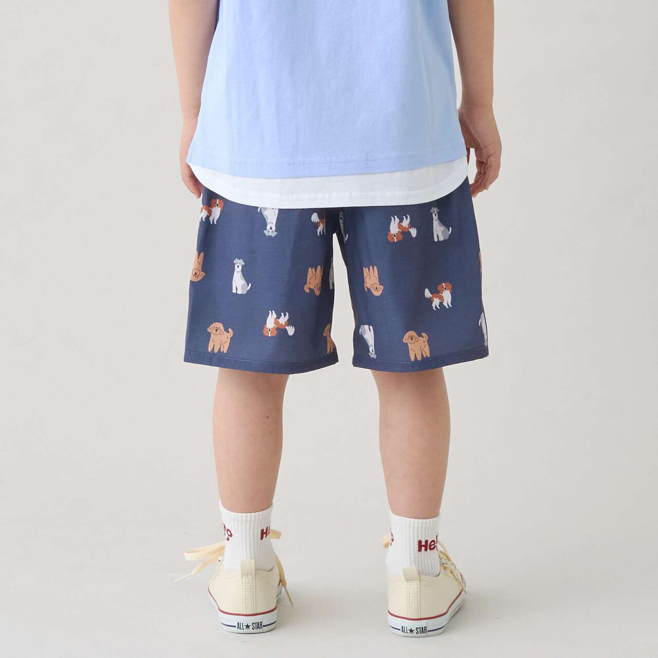 [Cool Touch] All-Over Pattern Half Pants,Black, large image number 4