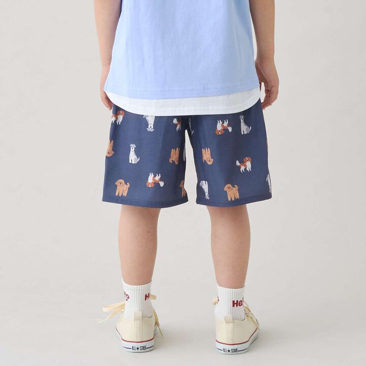 [Cool Touch] All-Over Pattern Half Pants,Black, medium image number 4