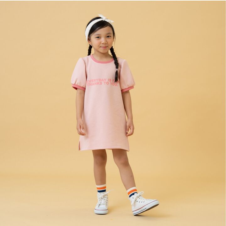Pique Ringer One-Piece Dress,Pink, medium image number 0