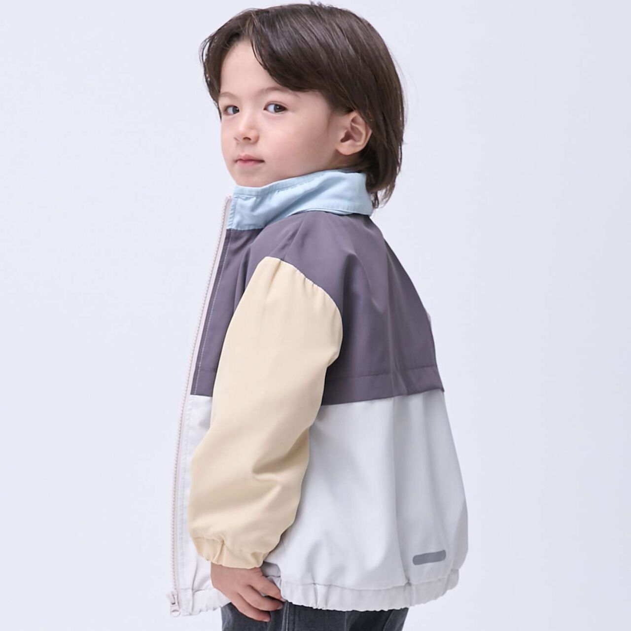 [防潑水加工] 撞色風衣外套,多色, large image number 1