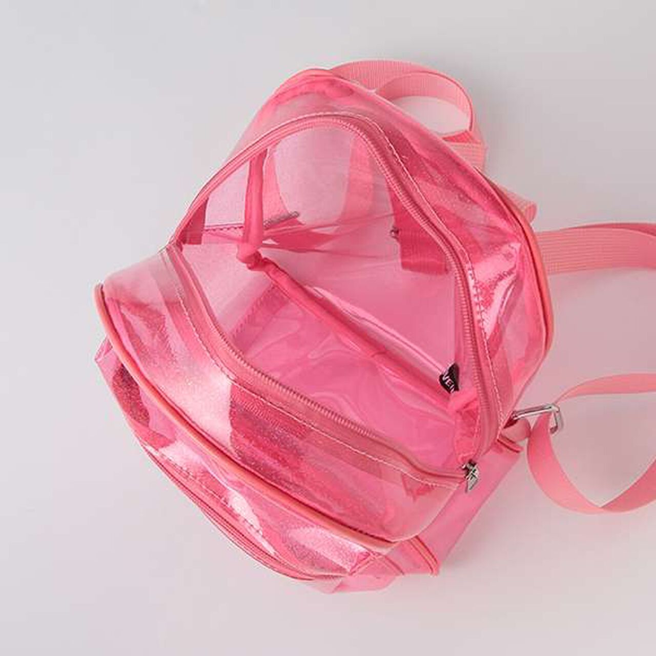 Holo & Clear PVC Backpack,Pink, large image number 13