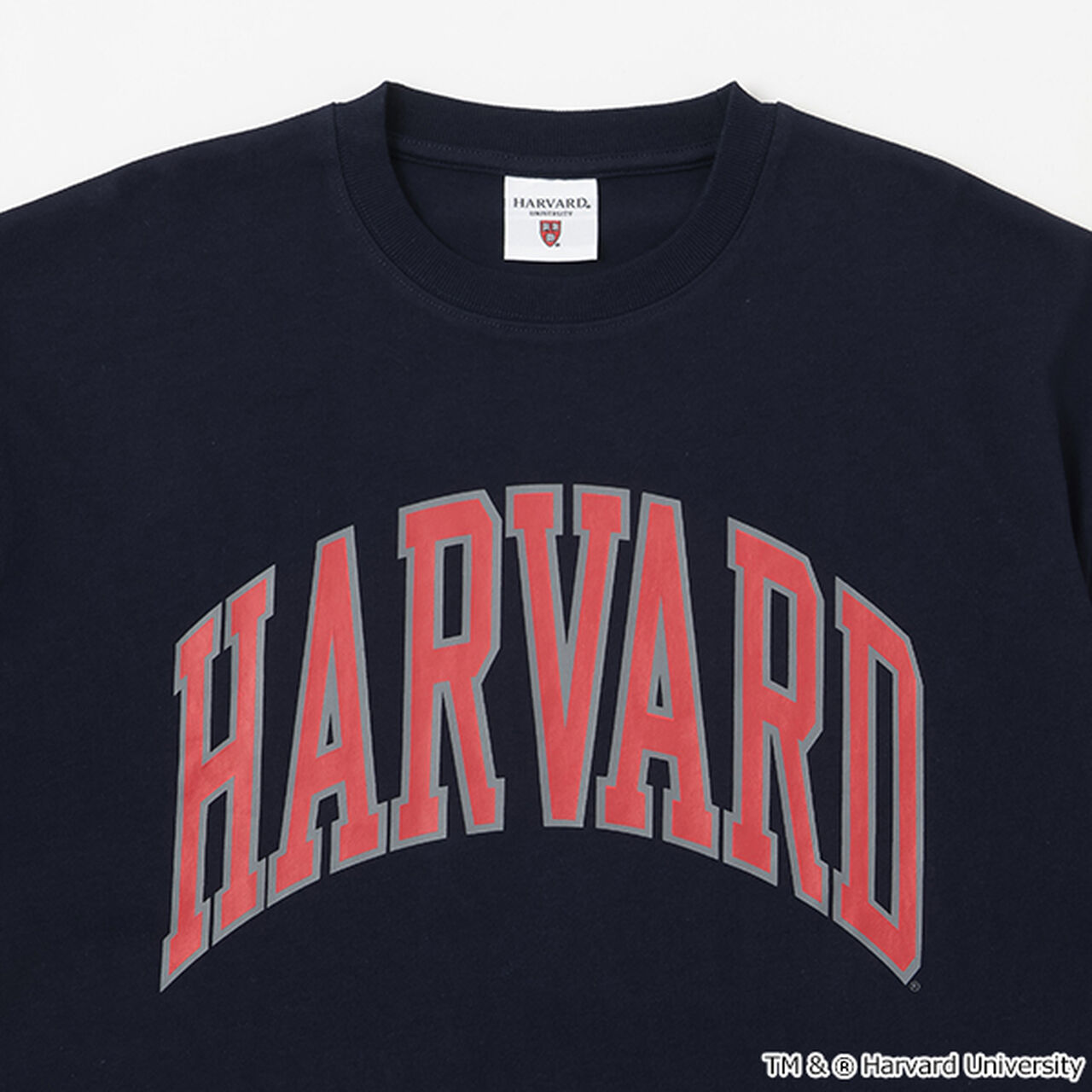[Cool Touch] High Cool Cotton Harvard University Short Sleeve T-Shirt,White, large image number 4