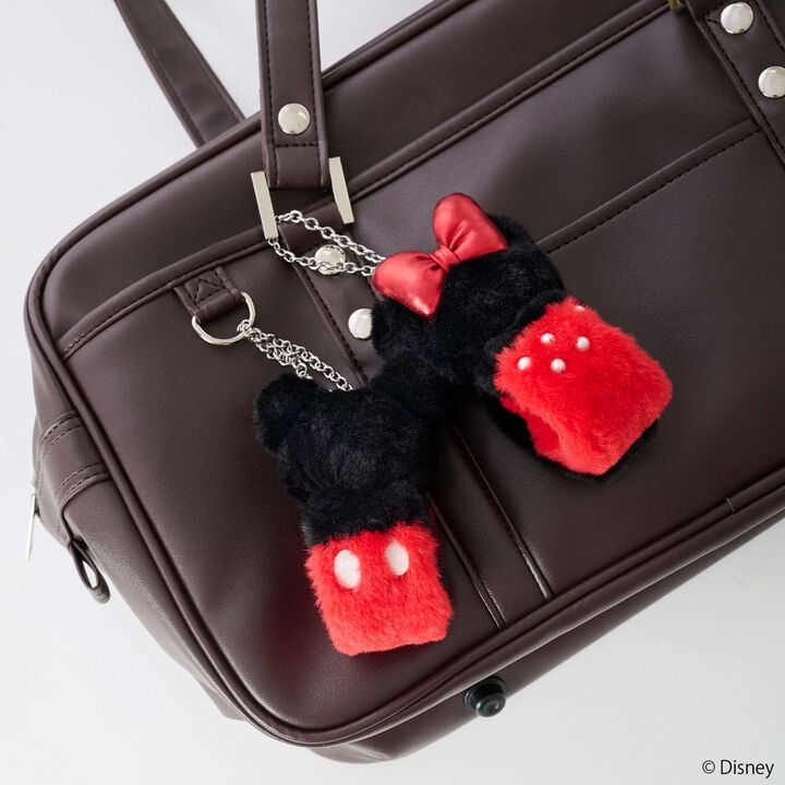 [Disney] Curly Faux Fur Charm,Red, medium image number 9
