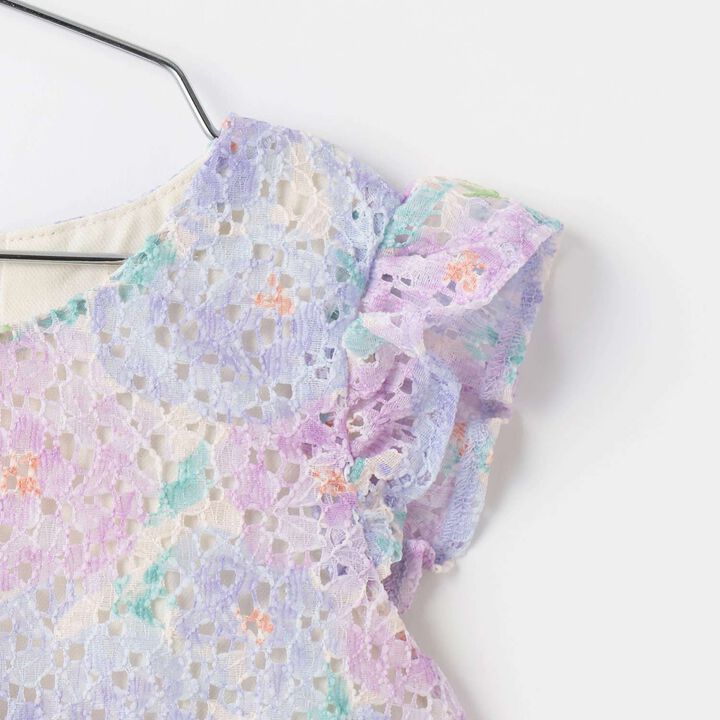 Floral Lace One-Piece Dress,Pink, medium image number 3