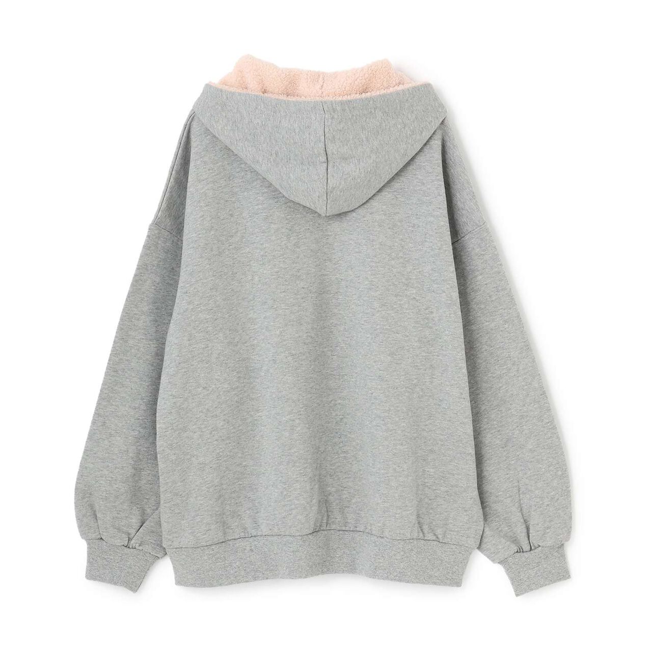 [LTXC] 100% Cotton Wool Lined Boa Logo Hoodie,Black, large image number 10