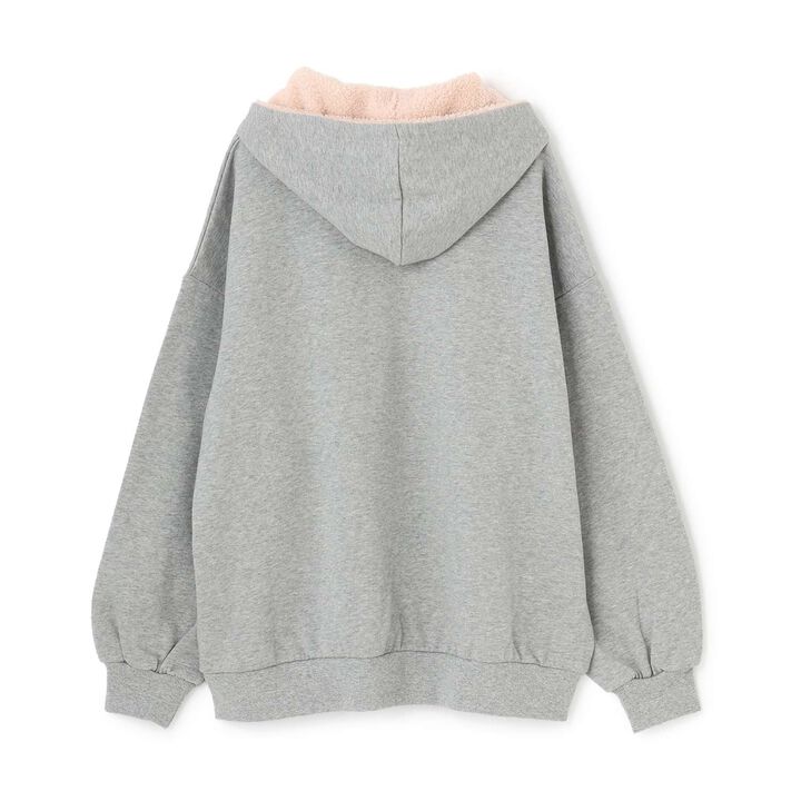 [LTXC] 100% Cotton Wool Lined Boa Logo Hoodie,Black, medium image number 10