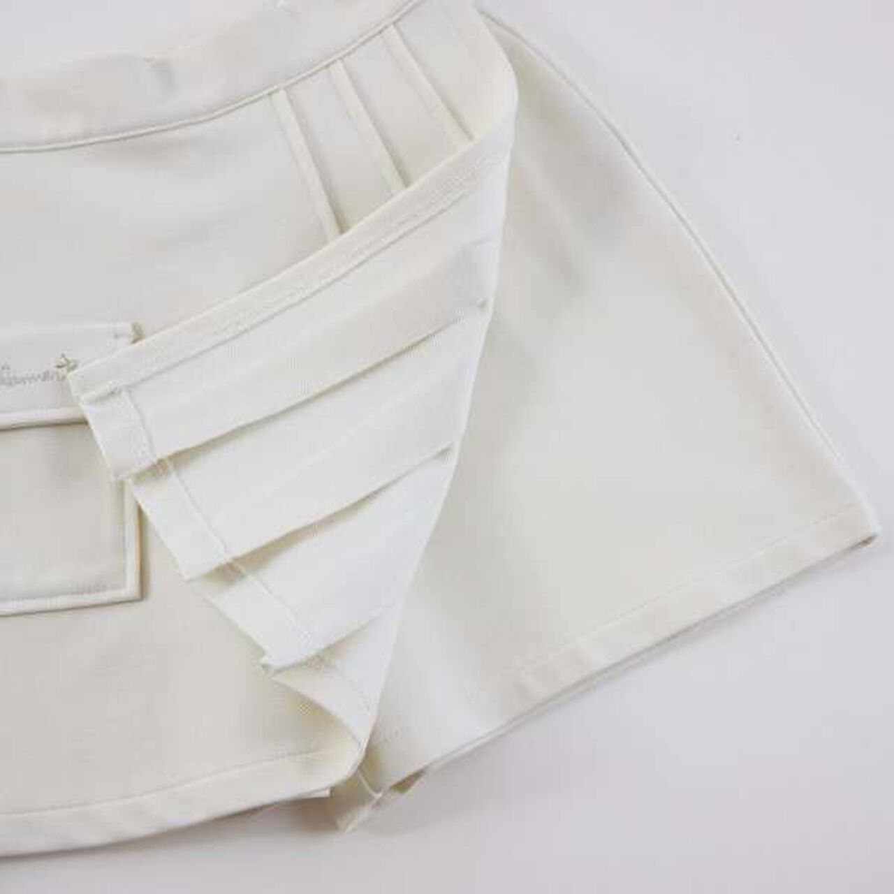 KP Knit Twill Pleated Wrap Pants [100-140],Black, large image number 8