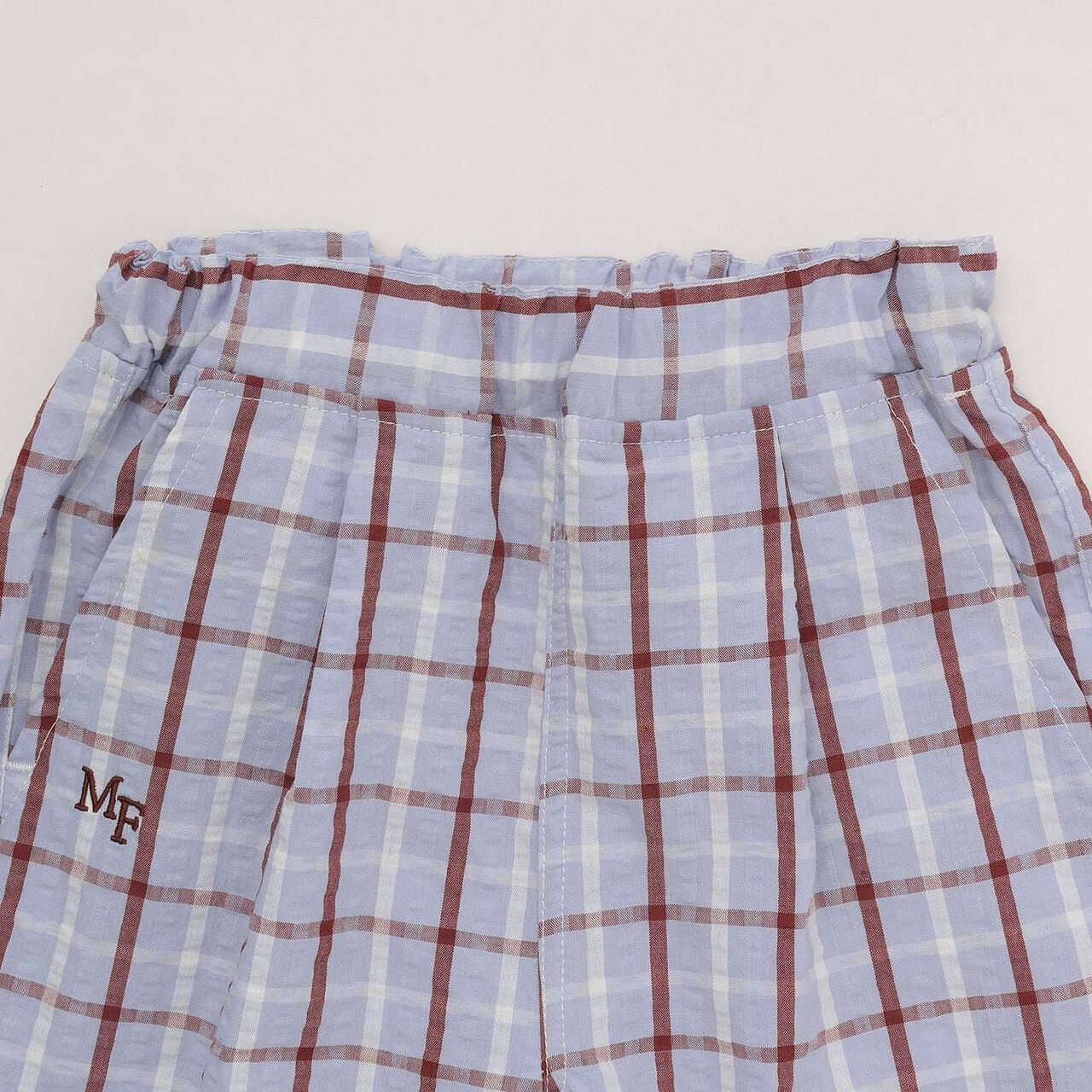 [Fujimoto Miki Collaboration] Boys Checkered Outfit Set,Pearl white, large image number 13