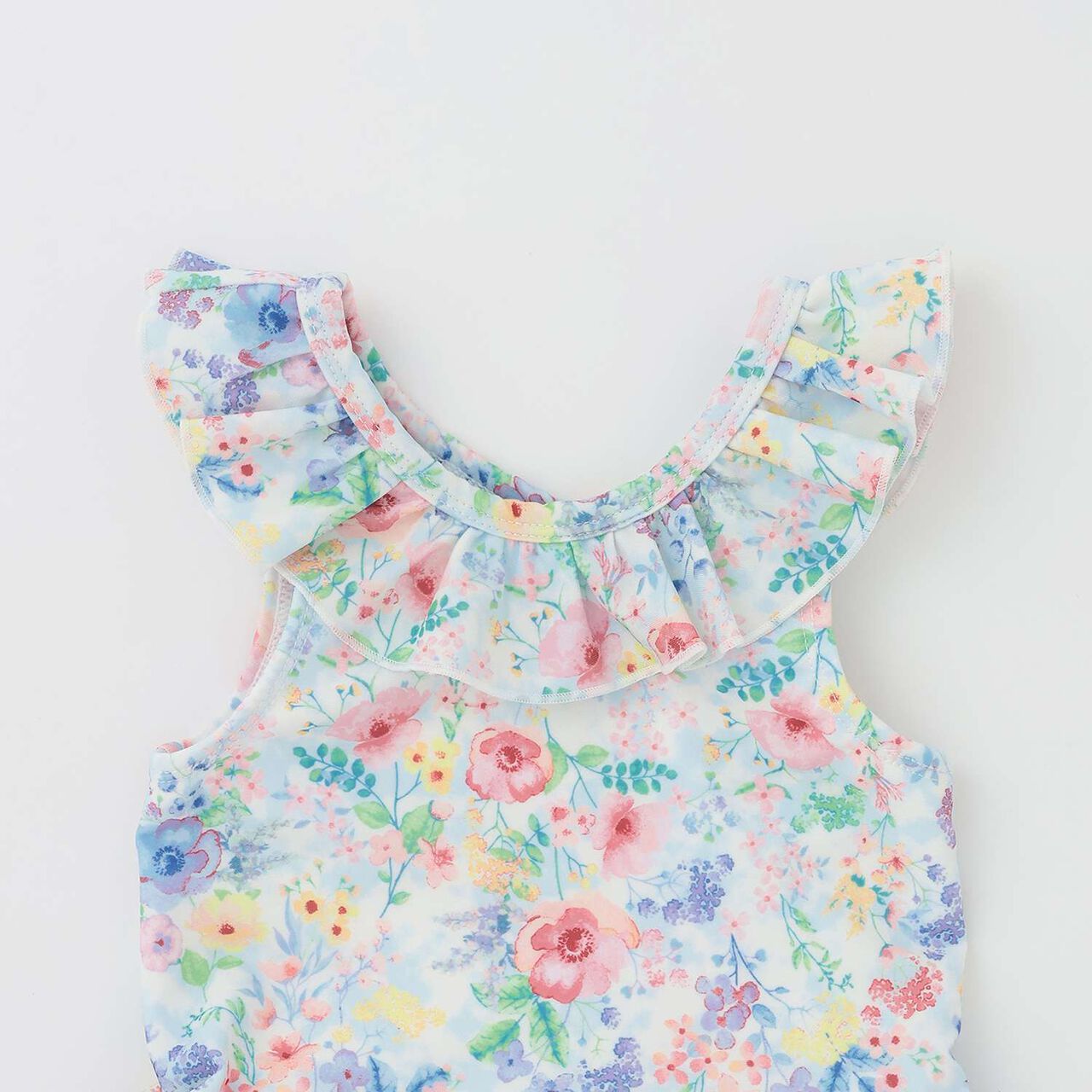 [SWIM] Girls' Floral Pattern Two-Piece Swimsuit [UV Protection],Pink, large image number 4