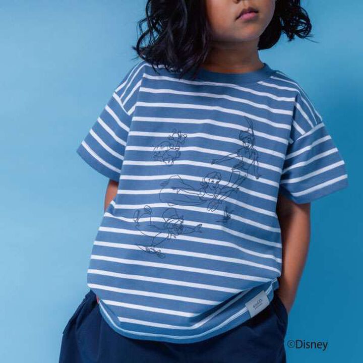 [Disney] Peter Pan / Bubble Print Short Sleeve T-Shirt,Blue, medium image number 12