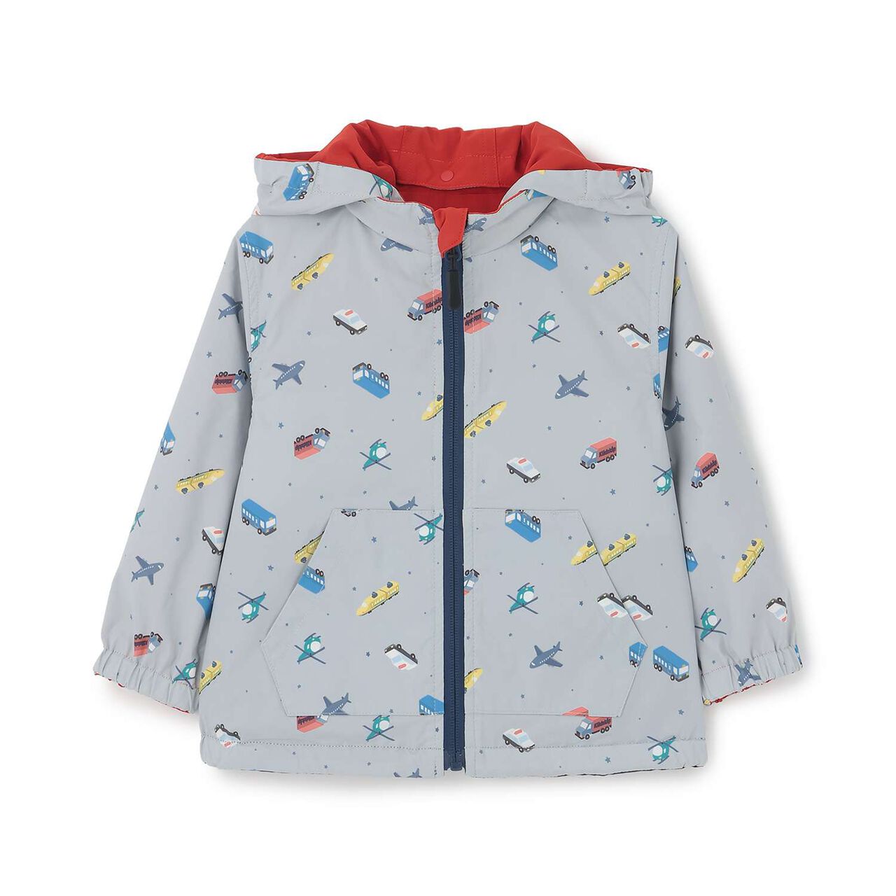 Reversible Vehicle Windbreaker [UV Protection & Water-Repellent Finish],Red, large image number 13