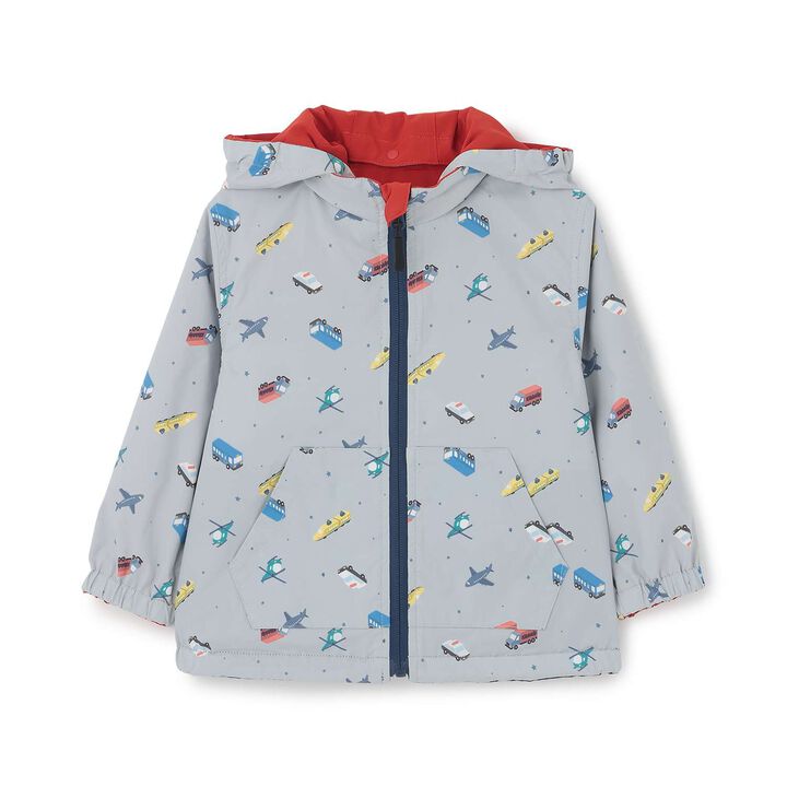 Reversible Vehicle Windbreaker [UV Protection & Water-Repellent Finish],Red, medium image number 13