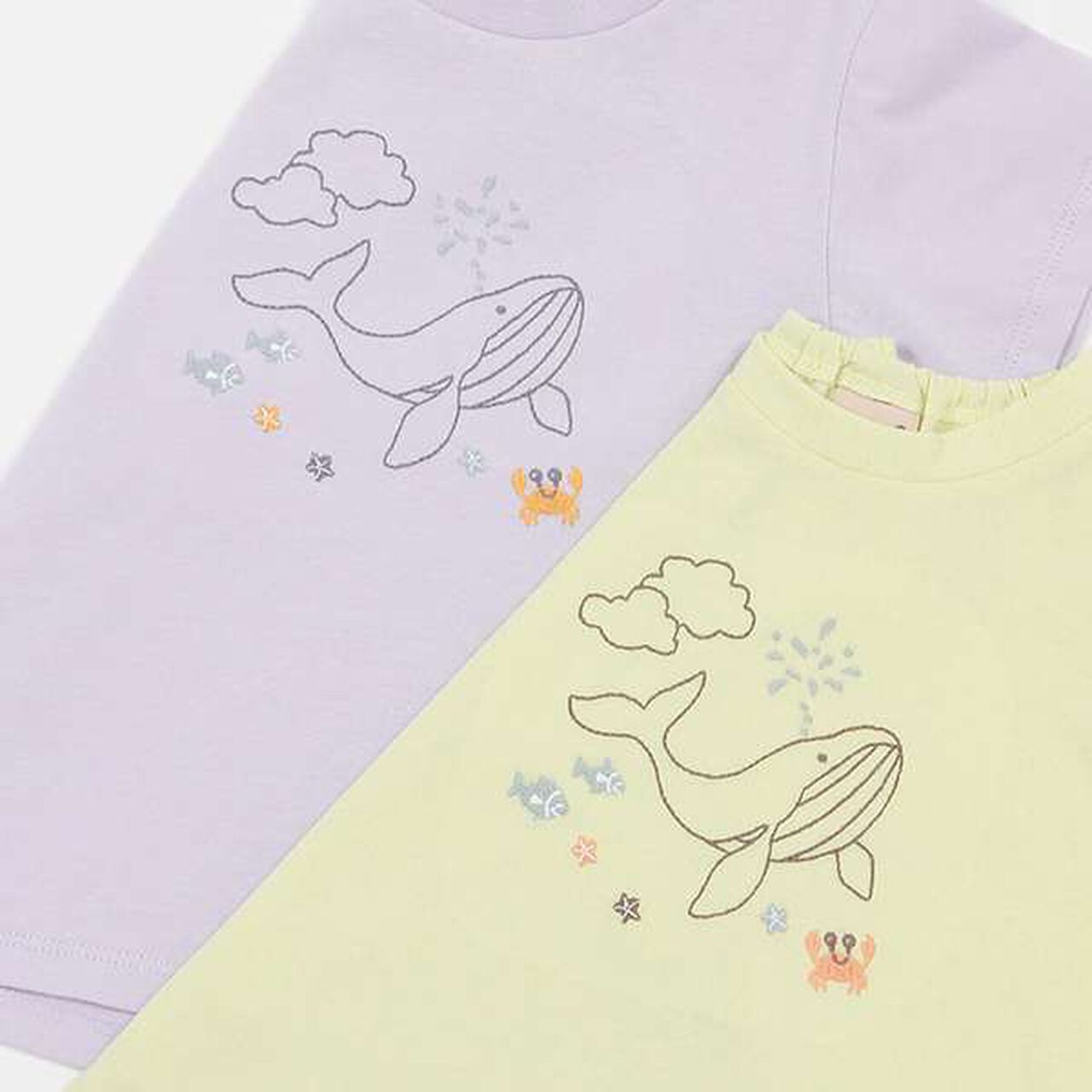 [Link] Quick-Dry Embroidery Half T-Shirt (Kids),Cream, large image number 5
