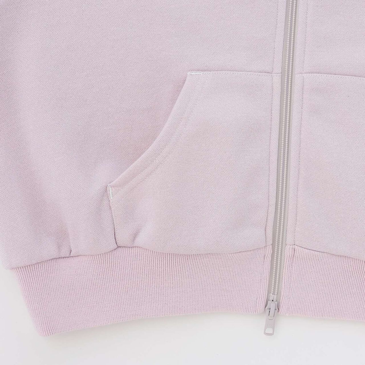 Lame Fleece Zip Parka with Faux Fur,Ivory, large image number 6