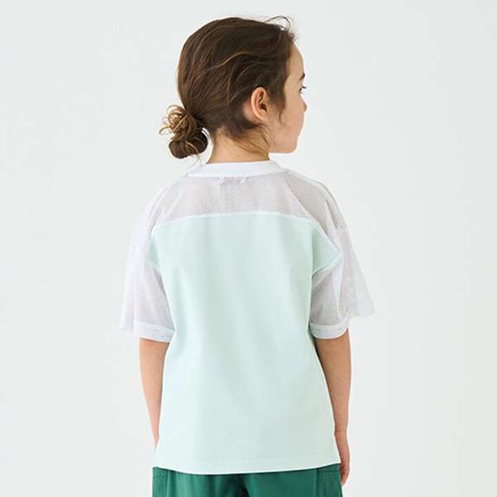 Mesh Panel T-Shirt,Orange, medium image number 19