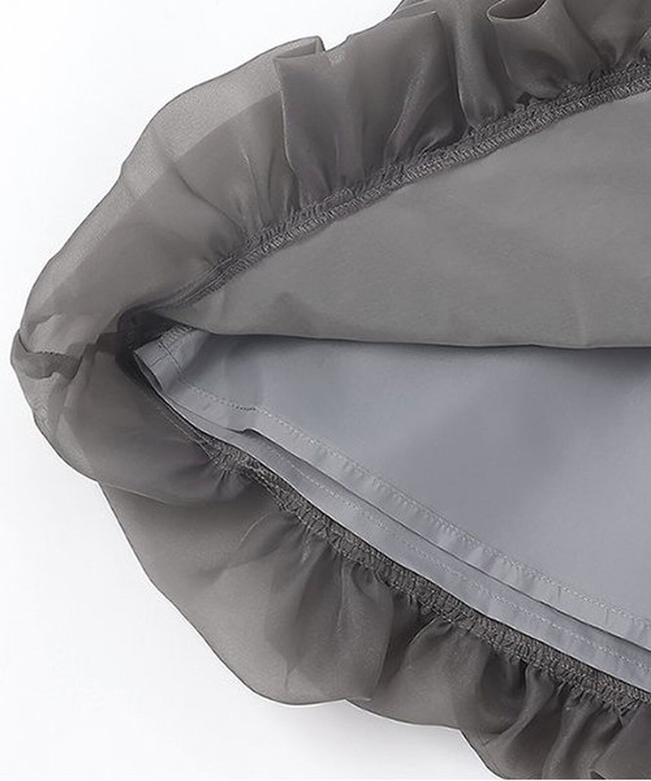 Sheer Balloon Skirt,Off white, large image number 12