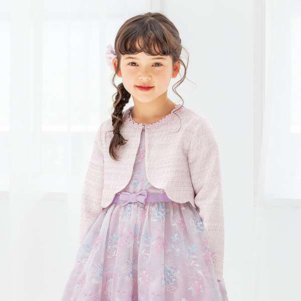 Fancy Tweed Scalloped Hem Jacket,Off white, large image number 13